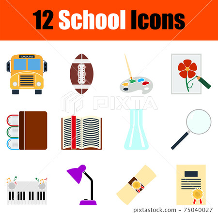 School Icon Set 75040027