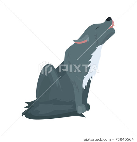 Wolf flat icon. Colored vector element from animals collection. Creative Wolf icon for web design, templates and infographics. Wolf flat icon. Colored vector element from animals collection. Creative Wolf icon for web design, templates and infographics. 75040564