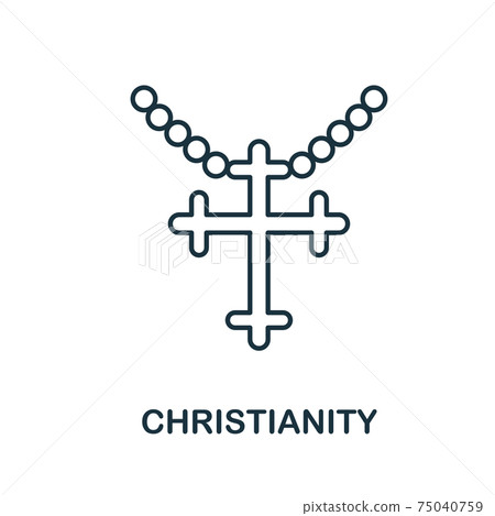 Christianity icon. Simple element from religion collection. Creative Christianity icon for web design, templates, infographics and more Christianity icon. Simple element from religion collection. Creative Christianity icon for web design, templates, infographics and more 75040759