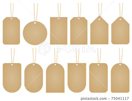 Price tag mockup vector design illustration isolated on white background 75041117
