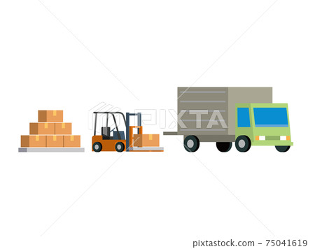 Warehouse cardboard transportation 75041619