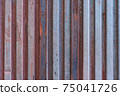 Washed out aged metal steel plate wall flat texture background roof garage door construction concept from Sofia, Bulgaria, Eastern Europe 75041726