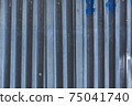 Washed out aged metal steel plate wall flat texture background roof garage door construction concept from Sofia, Bulgaria, Eastern Europe 75041740