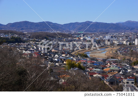 Hachioji city view from the hill of Hirayama, Hino city Hachioji city view from the hill of Hirayama, Hino city 75041831