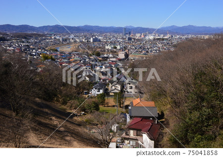 Hachioji city view from the hill of Hirayama, Hino city Hachioji city view from the hill of Hirayama, Hino city 75041858