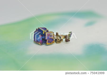 Close-up of rare metal bismuth crystals Close-up of rare metal bismuth crystals 75041999