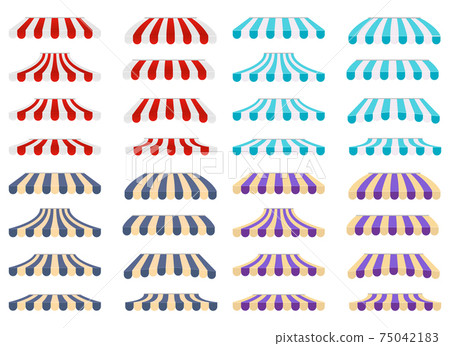 Tent sunshade vector design illustration isolated on white background 75042183