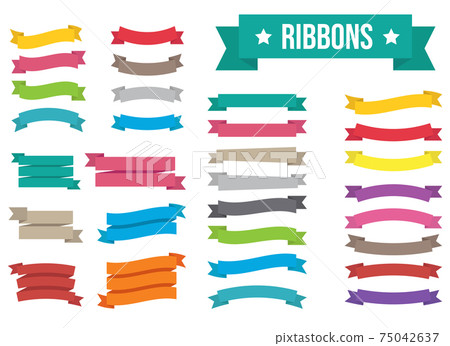 Ribbon vector design illustration isolated on white background 75042637