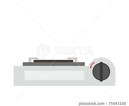 Vector illustration of a tabletop stove 75043100