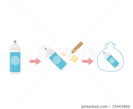 Degassing spray can vector illustration Degassing spray can vector illustration 75043960