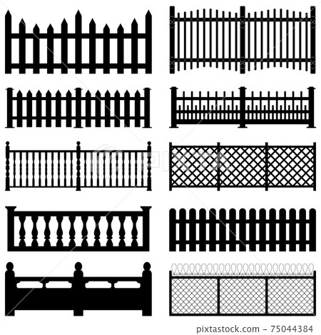 Fence Picket Wooden Wired Brick Garden Park Yard. Fence Picket Wooden Wired Brick Garden Park Yard. 75044384