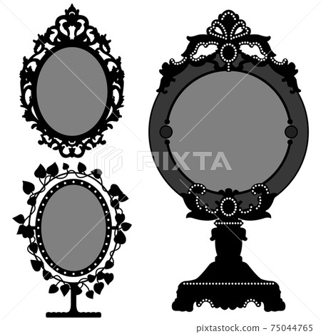 Mirror Ornate Vintage Retro Princess. 3 princess mirror. Mirror Ornate Vintage Retro Princess. 3 princess mirror. 75044765