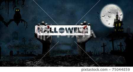 Halloween Concept in Fantasy Night 75044859