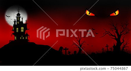 Halloween Concept in Fantasy Night Halloween Concept in Fantasy Night 75044867