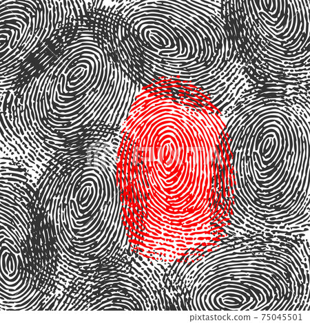 Fingerprint black crime background Fingerprint black crime background 75045501