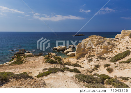 Beach on Cyprus island Beach on Cyprus island 75045836