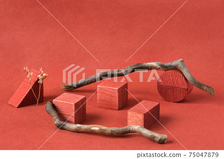 Minimalist natural background for cosmetic products. 75047879