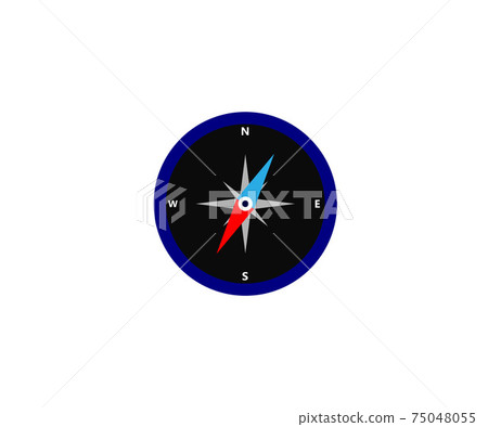 Compass, navigation icon, sign on white background. Vector illustration, design. Compass, navigation icon, sign on white background. Vector illustration, design. 75048055