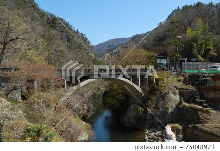 River scenery in Japan: Shosenkyo and Arakawa in Chichibu Tama Kai National Park, which boasts one of the most beautiful valleys in Japan River scenery in Japan: Shosenkyo and Arakawa in Chichibu Tama Kai National Park, which boasts one of the most beautiful valleys in Japan 75048921