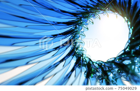 Abstract Blue Background Glass portal Abstract Blue Background Glass portal 75049029