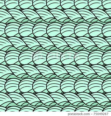 japanese wave seamless pattern textile print. repeat pattern background design 75049267