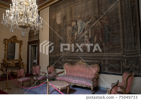 Panoramic view of Palazzo Medici interior, also called Palazzo Medici 75049733