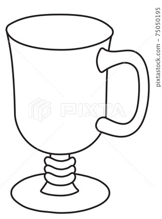 Stylish hand-drawn doodle cartoon style hot warm spiced winter Irish coffee grog mulled wine cocktail glass vector illustration. For card, invitations, posters, bar menu or alcohol cook book recipe Stylish hand-drawn doodle cartoon style hot warm spiced winter Irish coffee grog mulled wine cocktail glass vector illustration. For card, invitations, posters, bar menu or alcohol cook book recipe 75050195