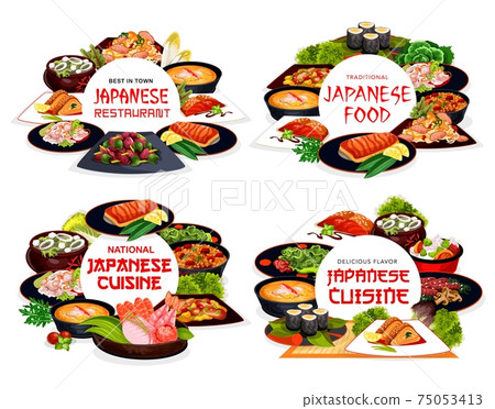 Japanese cuisine food Japan dishes restaurant menu Japanese cuisine food Japan dishes restaurant menu 75053413