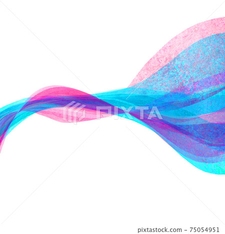 Watercolor transparent wave purple pink teal blue color background. Watercolor transparent wave purple pink teal blue color background. 75054951