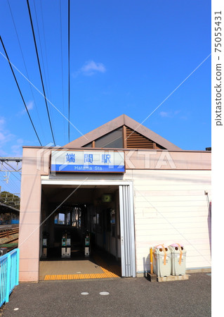 Hatama Station Nishitetsu Train, Ogori City, Fukuoka Prefecture 75055431