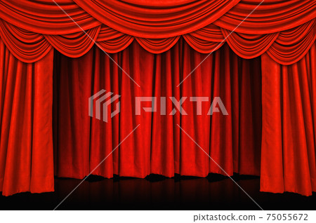 curtains and stage 75055672