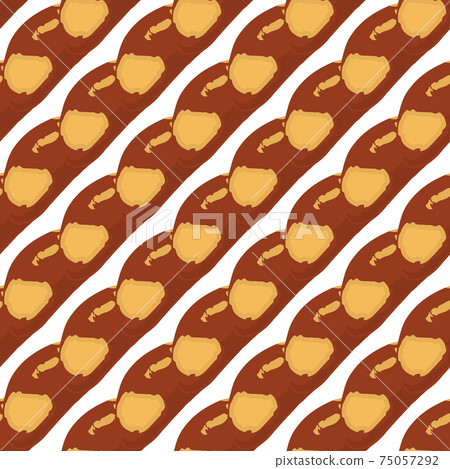 Illustration on theme big pattern identical types brazil nut Illustration on theme big pattern identical types brazil nut 75057292