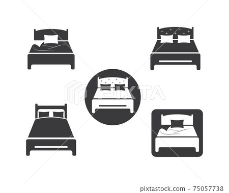 bed icon vector illustration design 75057738