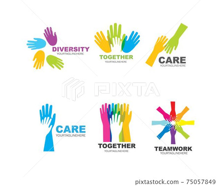 Hand Care Logo Template vector icon Hand Care Logo Template vector icon 75057849