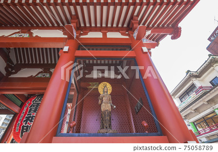 淺草寺神門寺神門門三門藍天副本空間 75058789
