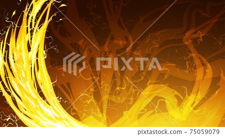 Light attribute effect Wind_Attack and lightning frame_Illustration material_16: 9 75059079