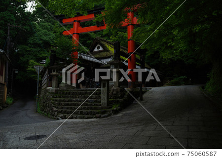 京都御所鳥居/愛宕神社一野鳥居,夕陽風光 京都御所鳥居/愛宕神社一野鳥居,夕陽風光 75060587