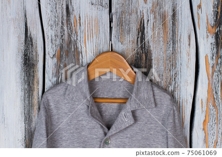 Gray melange shirt on hanger Gray melange shirt on hanger 75061069