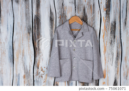 Gray shirt with pockets 75061071
