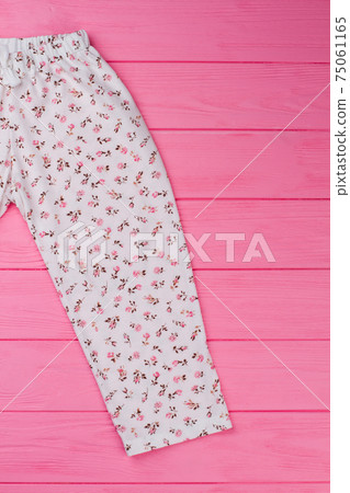 White pajama pants on pink 75061165