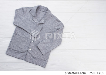 Gray shirt on white background 75061318