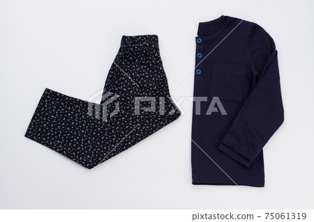 Children's pajama set on white Children's pajama set on white 75061319