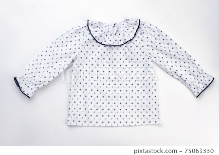 Cute pajama top on white Cute pajama top on white 75061330
