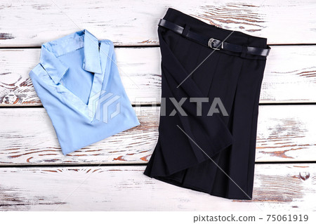 Beautiful set of school clothes for girl. 75061919