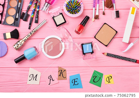 Feminine cosmetic background. 75062795