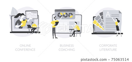 Business training abstract concept vector illustrations. 75063514