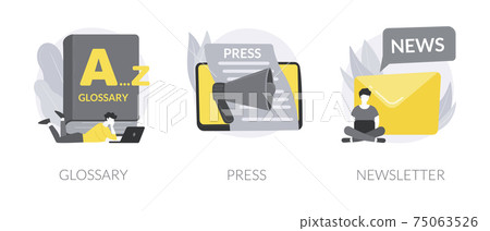 Company web page interface abstract concept vector illustrations. Company web page interface abstract concept vector illustrations. 75063526