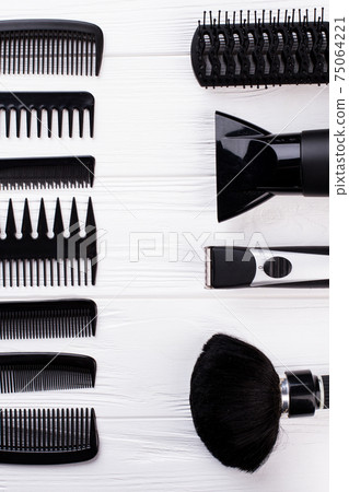 Professional beautician hairdressing tools. Professional beautician hairdressing tools. 75064221