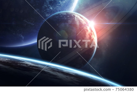 Space art, incredibly beautiful science fiction wallpaper. Endless universe. Elements of this image furnished by NASA Space art, incredibly beautiful science fiction wallpaper. Endless universe. Elements of this image furnished by NASA 75064380