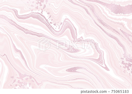 Abstract dusty pink liquid marble or watercolor background with glitter foil textured stripes . Pastel marbled alcohol ink drawing effect. Vector illustration design template for wedding invitation Abstract dusty pink liquid marble or watercolor background with glitter foil textured stripes . Pastel marbled alcohol ink drawing effect. Vector illustration design template for wedding invitation 75065183